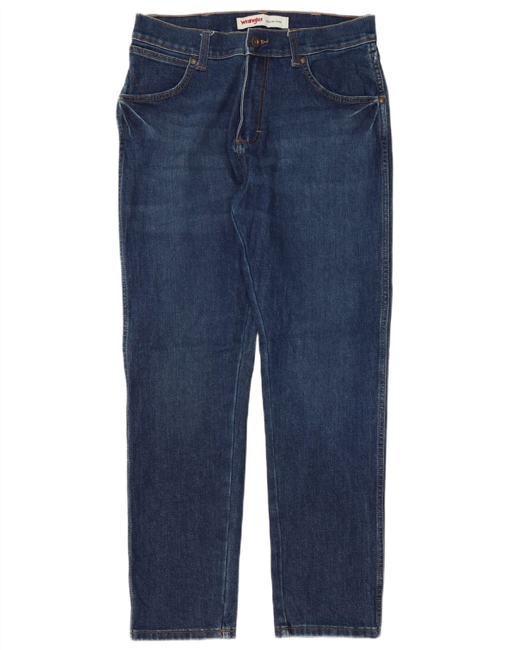 WRANGLER Herre Regular Tapered Jeans W30 L30 Blå Bomuld