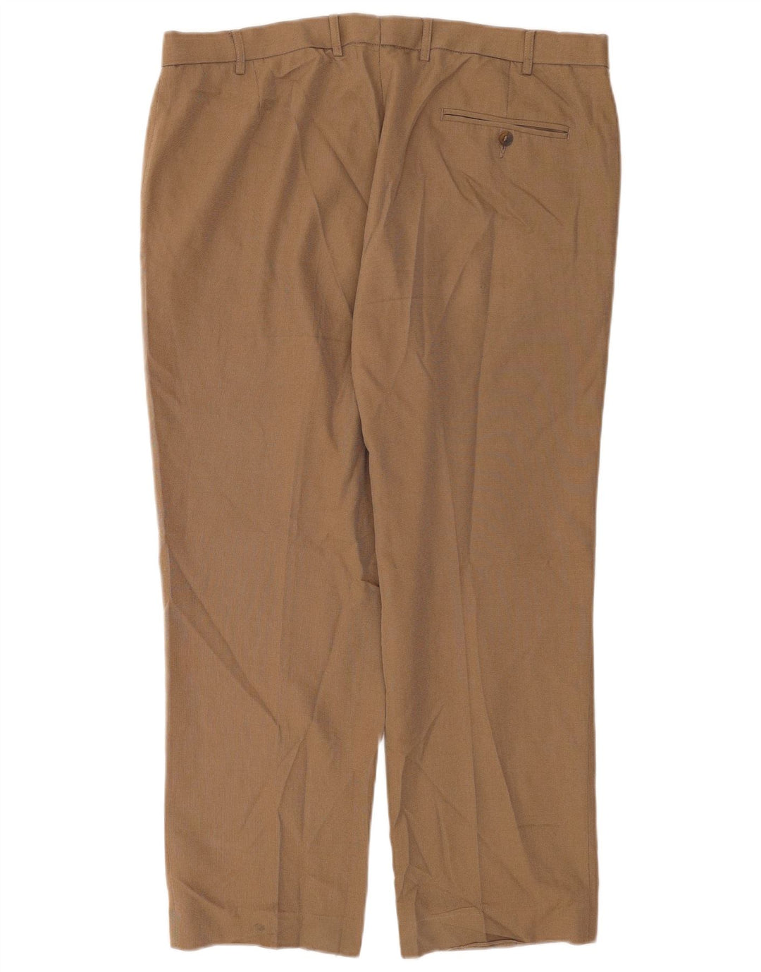 Marks & Spencer Herre Regular Fit Suit Bukser W38 L29 Beige Polyester
