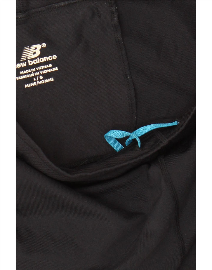 New Balance Herre grafiske sportsshorts store sorte