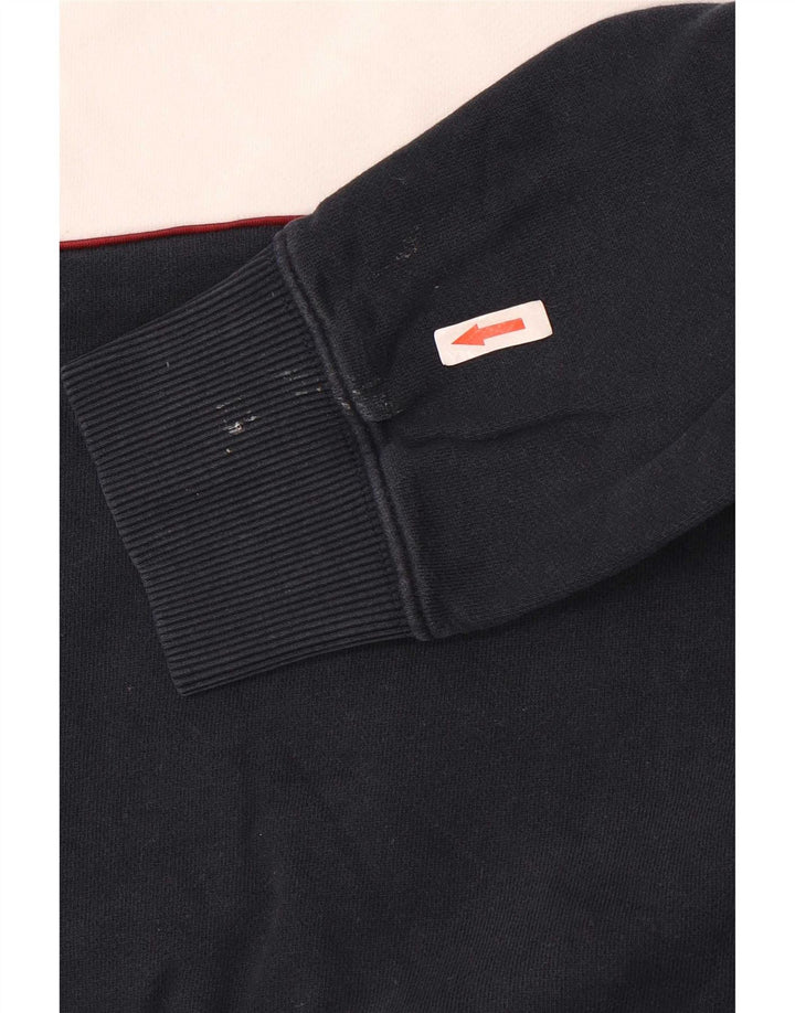 Marks & Spencer Sweatshirt med lynlås til mænd, stor marineblå farveblok