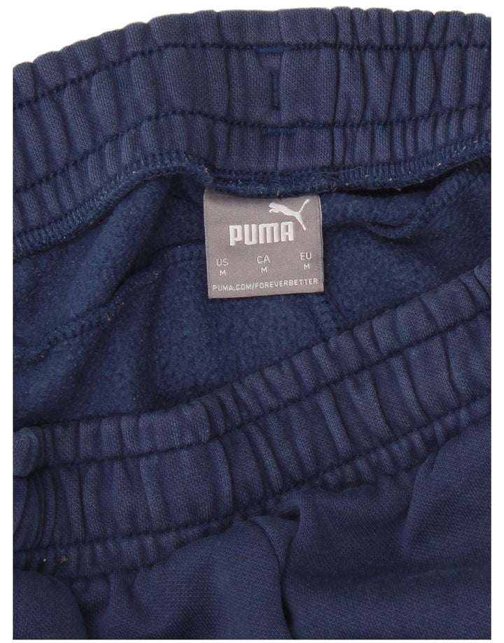 PUMA Mens Graphic Tracksuit Trousers Joggers Medium  Navy Blue