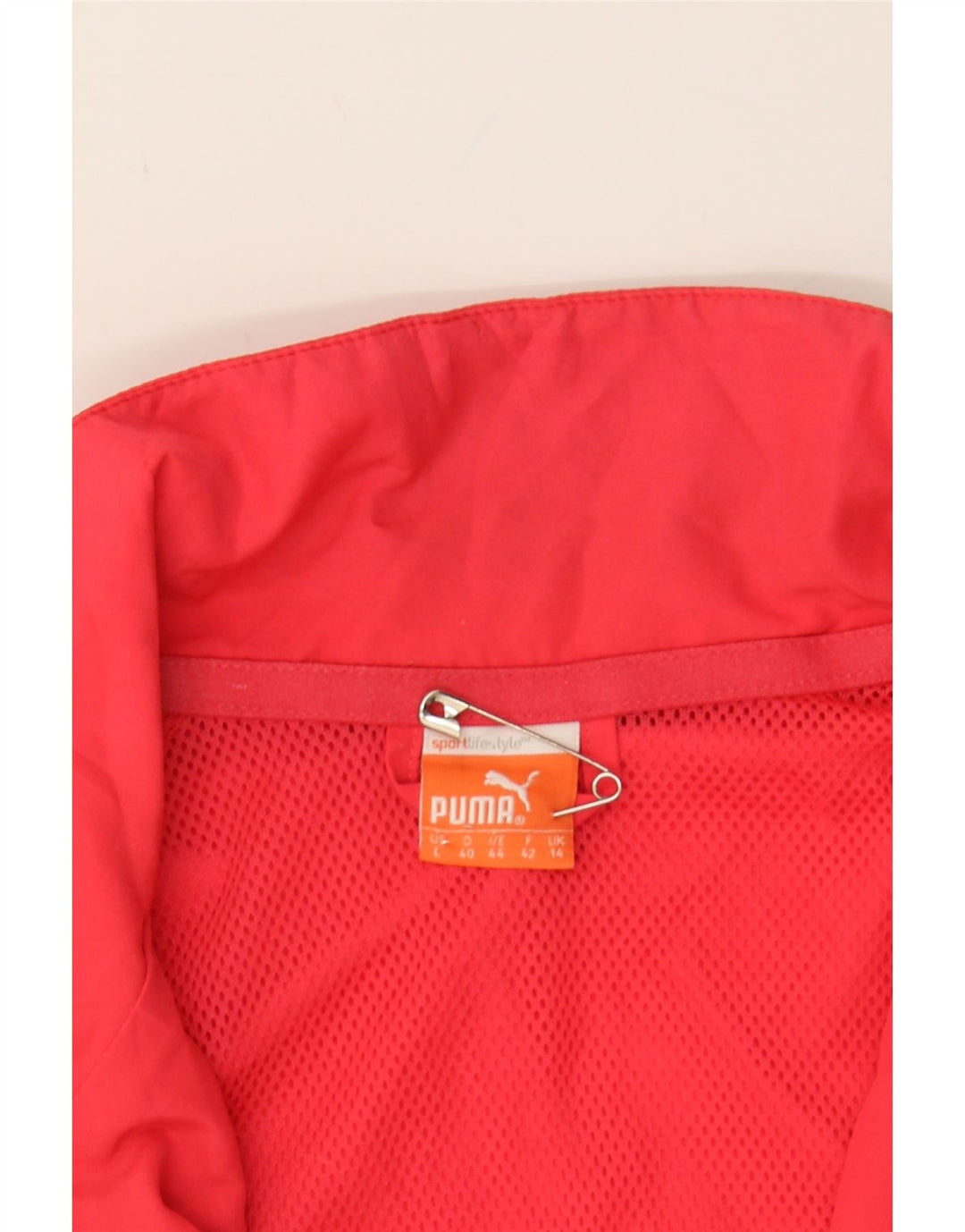 PUMA Womens Tracksuit Top Jacket UK 14 Large Pink Vintage Puma and Second-Hand Puma from Messina Hembry 