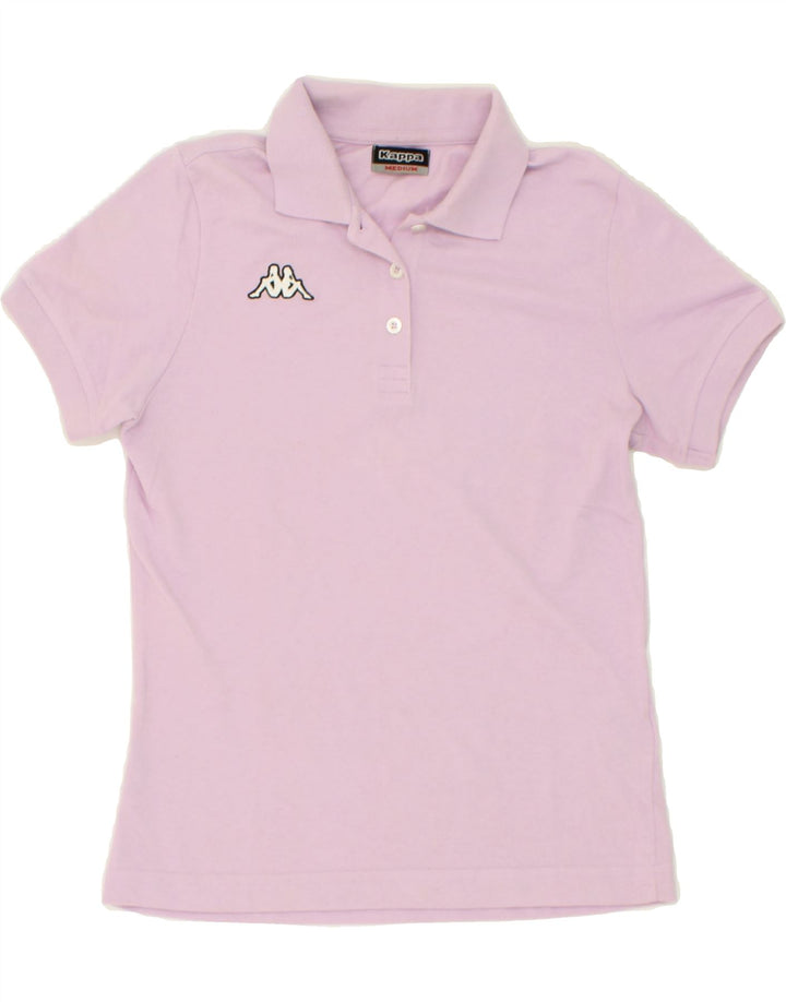 KAPPA Womens Polo Shirt UK 12 Medium Purple Cotton Vintage Kappa and Second-Hand Kappa from Messina Hembry 