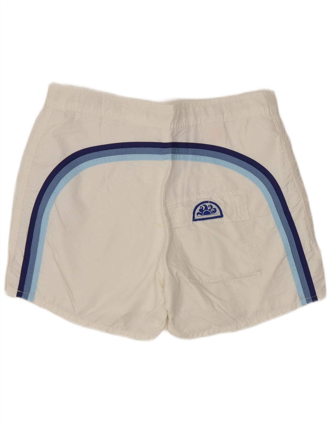 SUNDEK Badeshorts til mænd Medium hvid stribet nylon