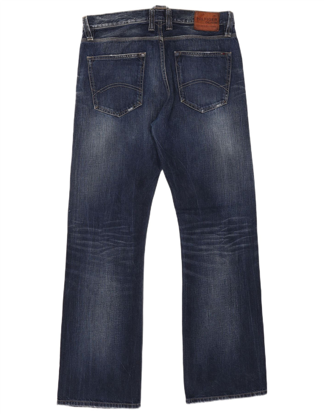 TOMMY HILFIGER Bootcut jeans til mænd W34 L34 Marineblå bomuld