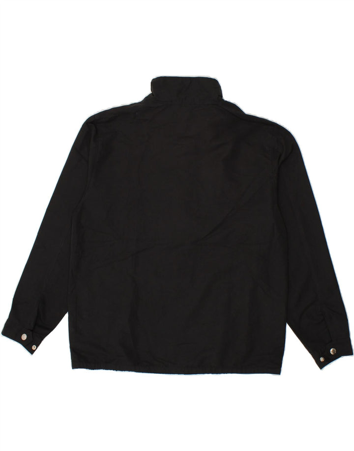 IZOD Mens Pullover Tracksuit Top Jacket Medium Black Polyester Vintage Izod and Second-Hand Izod from Messina Hembry 