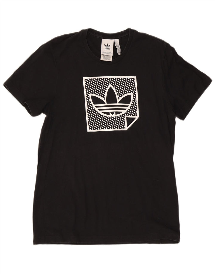 Adidas Herre grafisk T-shirt top lille sort bomuld