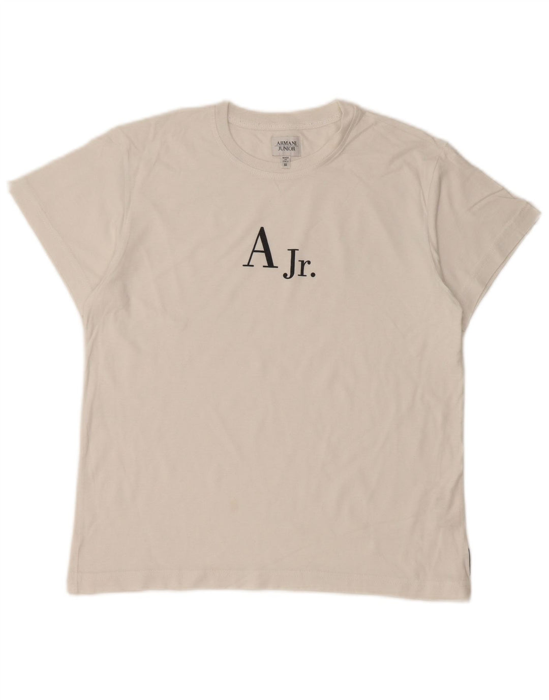 ARMANI JUNIOR drenge grafisk t-shirt top 11-12 år hvid bomuld