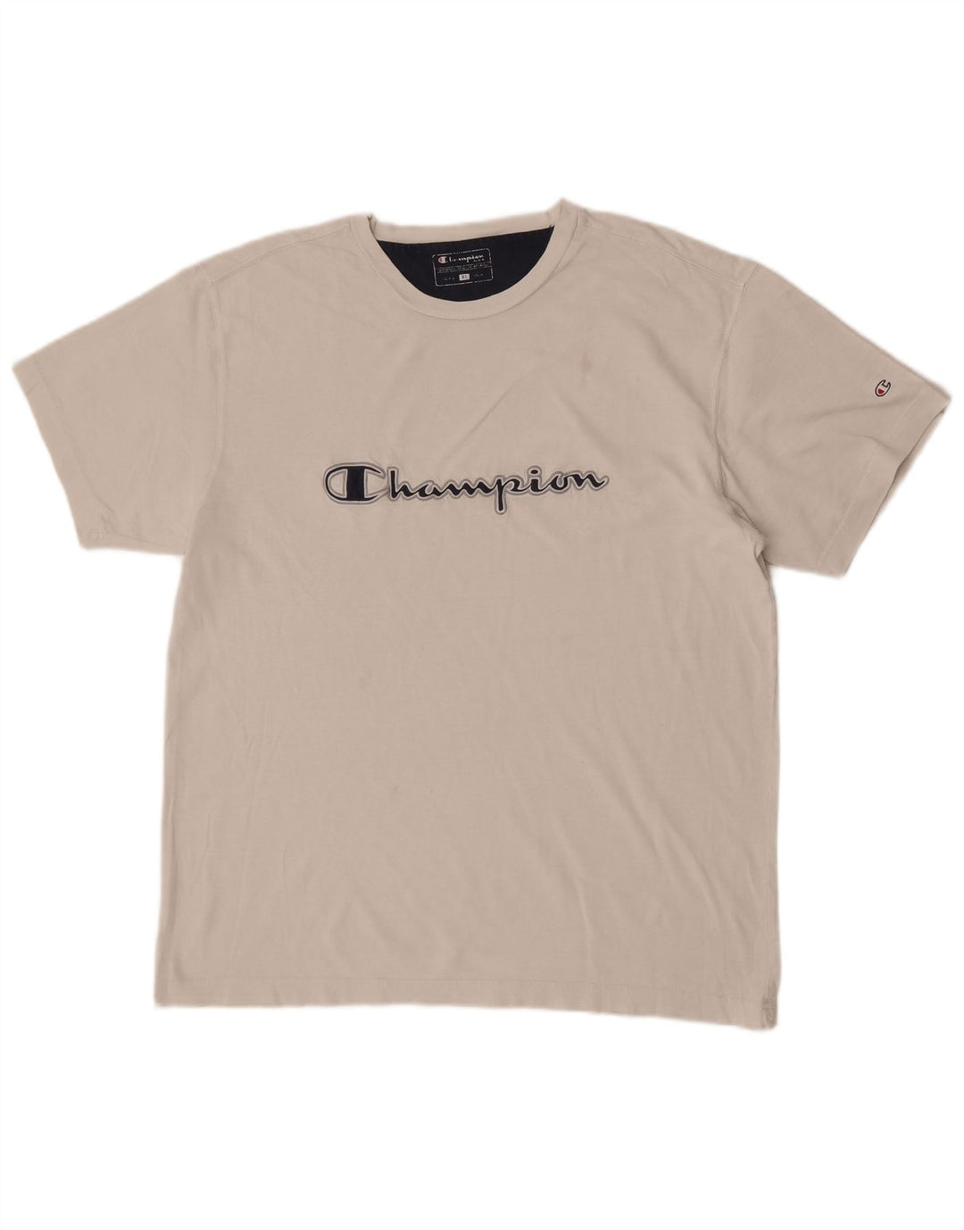 Champion Herre Grafisk T-Shirt Top XL Hvid