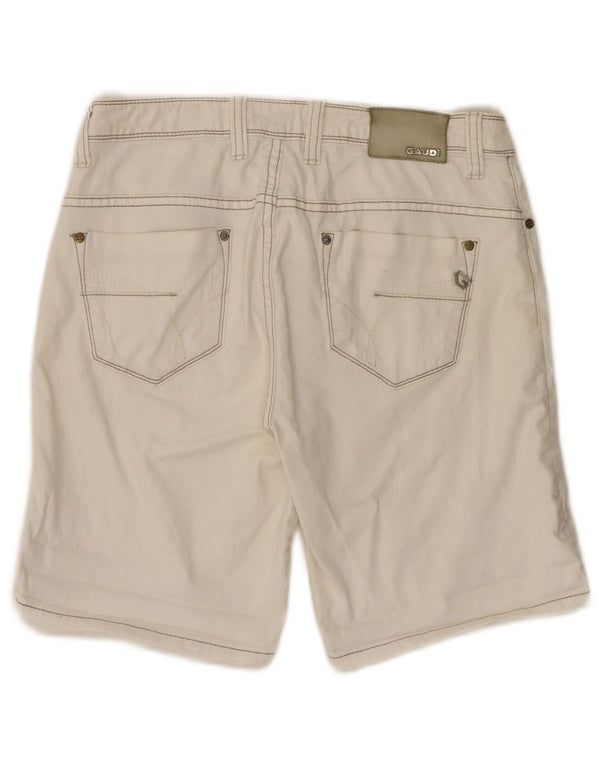 Gaudi Dame denim Shorts W28 Medium Off White Bomuld