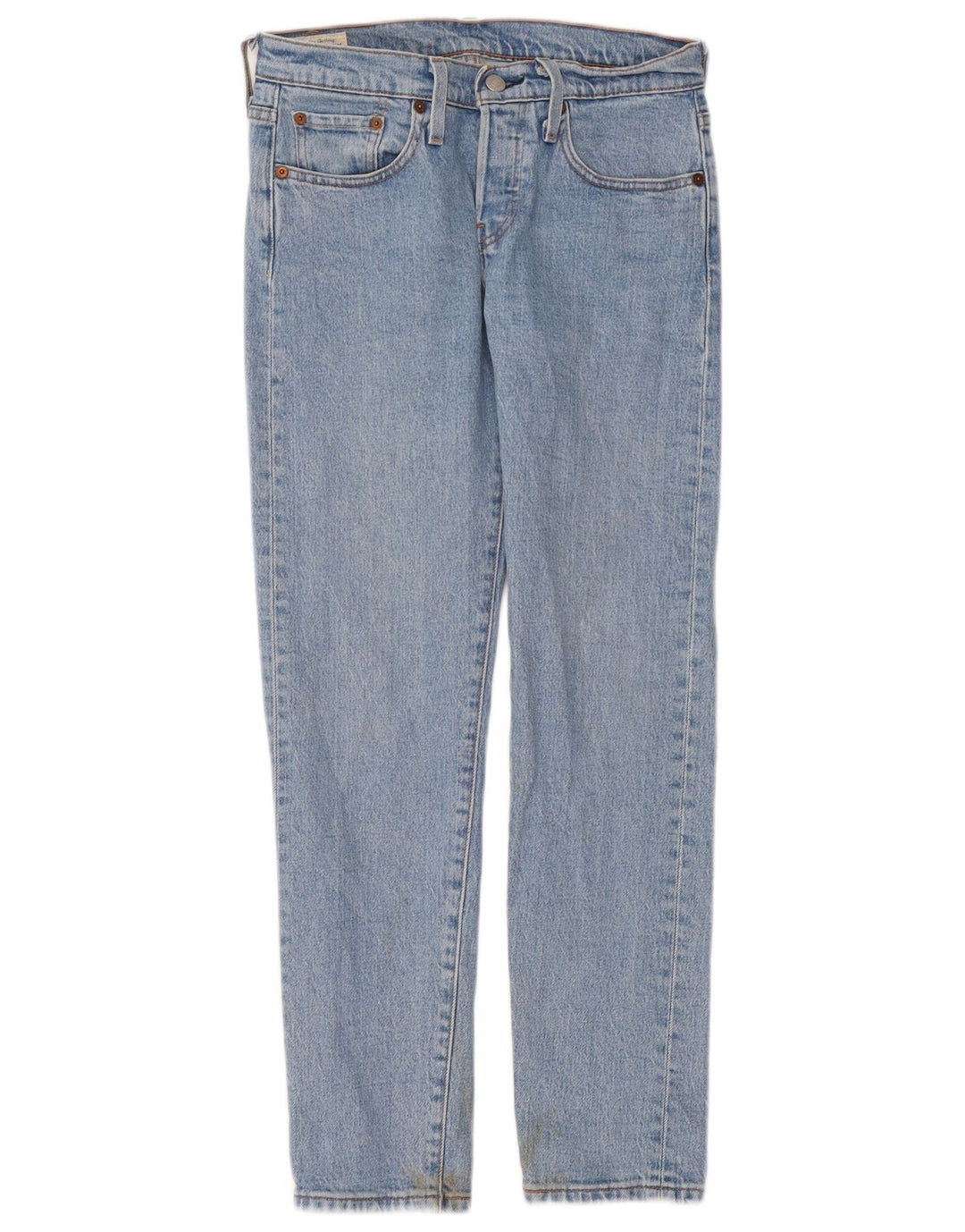Levi's Dame 501 Straight Jeans W24 L28 Blå Bomuld