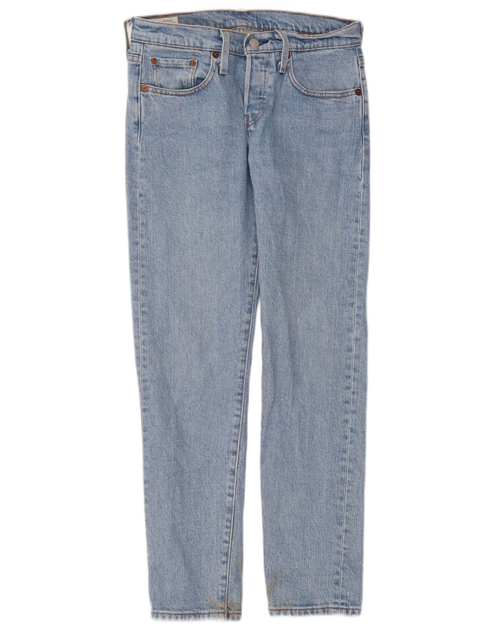 Levi's Dame 501 Straight Jeans W24 L28 Blå Bomuld