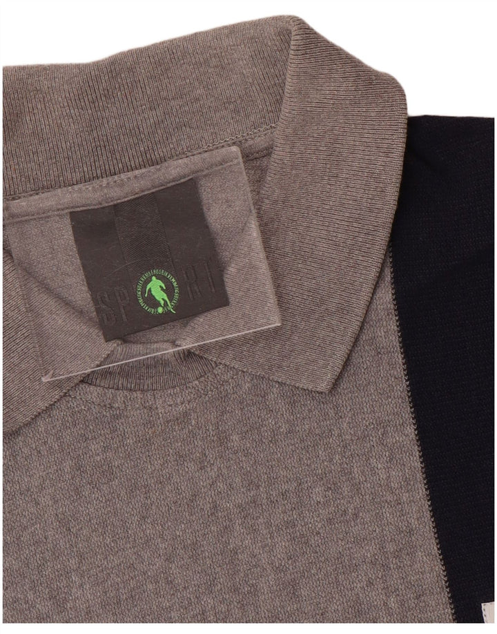 Bikkembergs Herre Polo Shirt Lille Grå Colourblock Bomuld