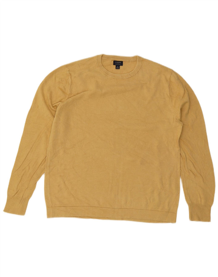 J. Crew Herre sweater med rund hals, lille gul bomuld