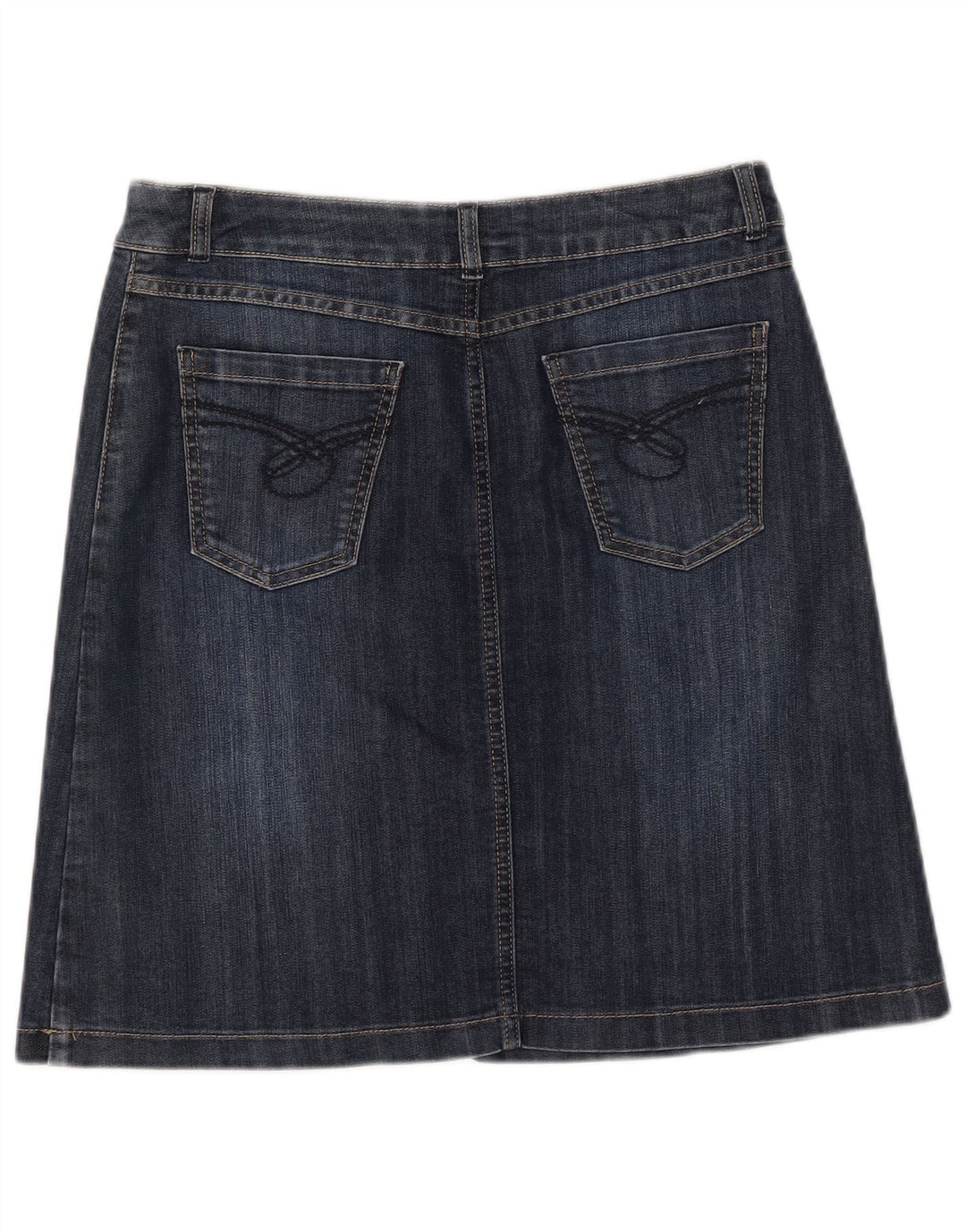 OASIS Dame Denim Nederdel UK 12 Medium W30 Blå