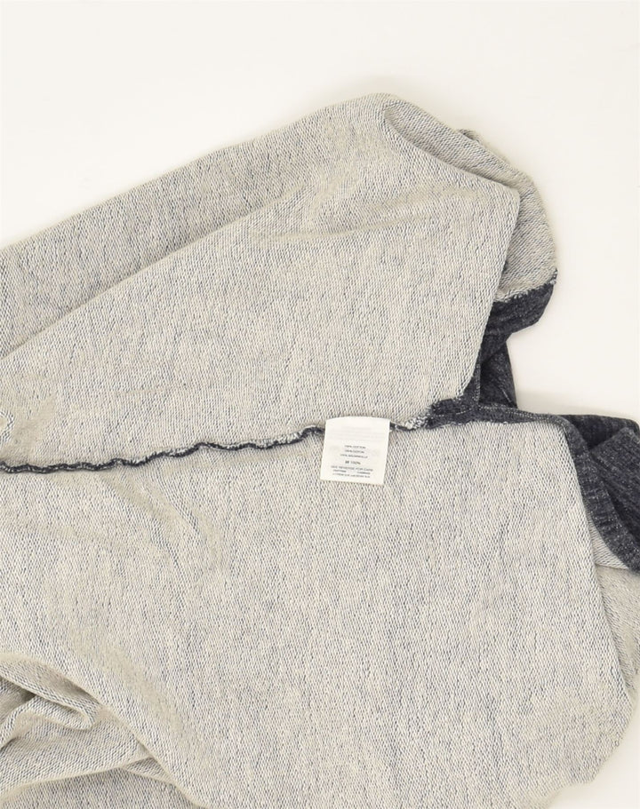 J. CREW Womens V-Neck Jumper Sweater UK 6 XS Grey Cotton | Vintage J. Crew | Thrift | Second-Hand J. Crew | Used Clothing | Messina Hembry 