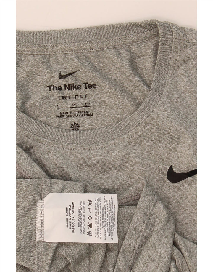 NIKE Womens Dri Fit Vest Top UK 10 Small Grey Polyester Vintage Nike and Second-Hand Nike from Messina Hembry 