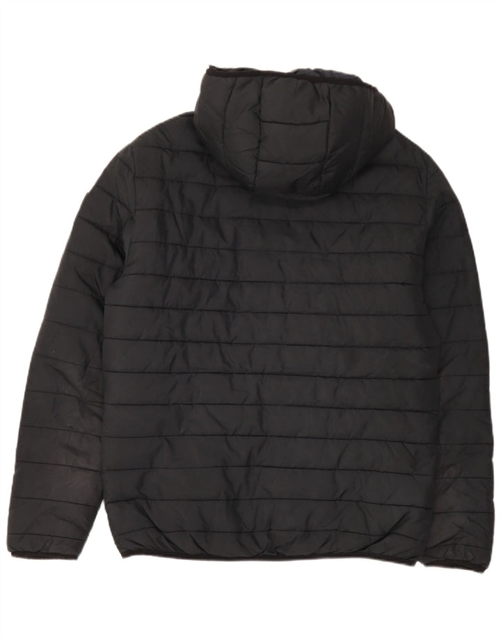 Jack & Jones Herre hættepolstret jakke UK 40 Stor sort polyester