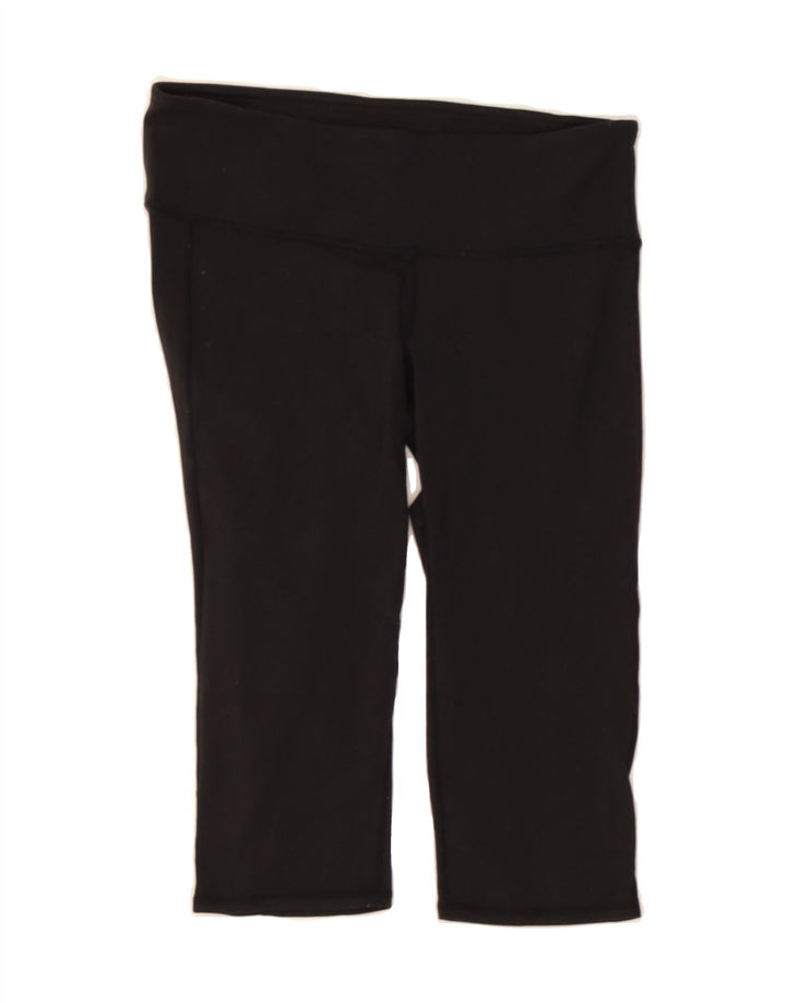 ATHLETA Womens Capri Leggings UK 10 Small  Black Nylon Vintage Athleta and Second-Hand Athleta from Messina Hembry 