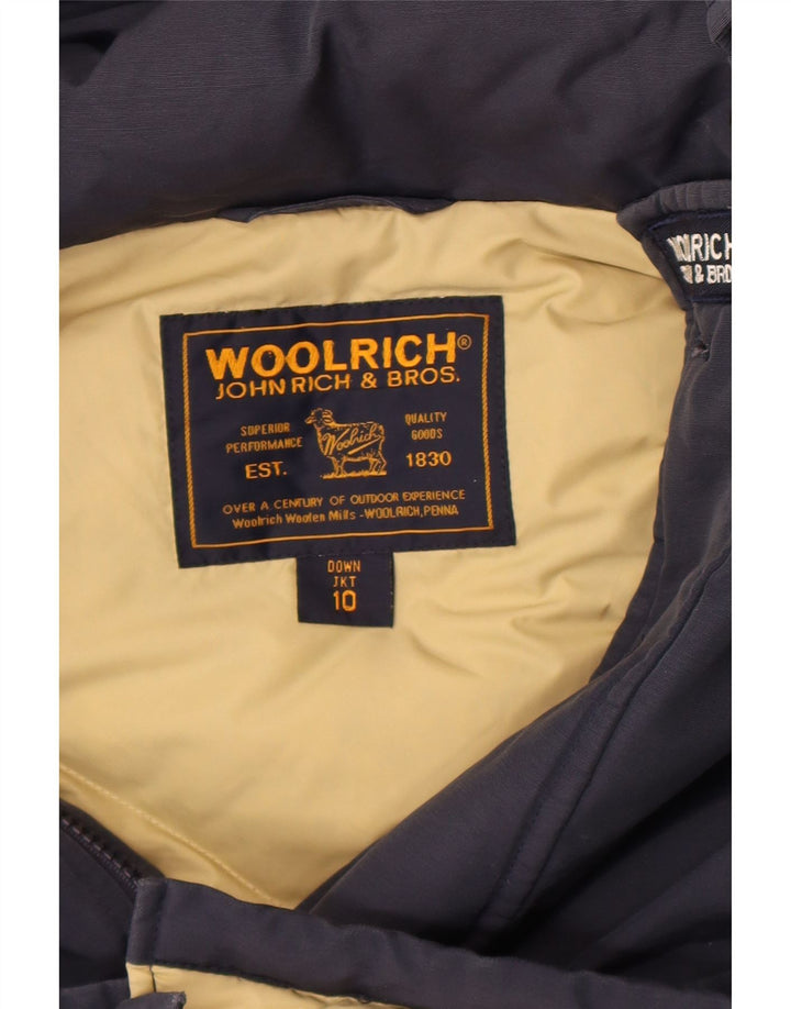 Woolrich hættejakke til drenge 9-10 år marineblå