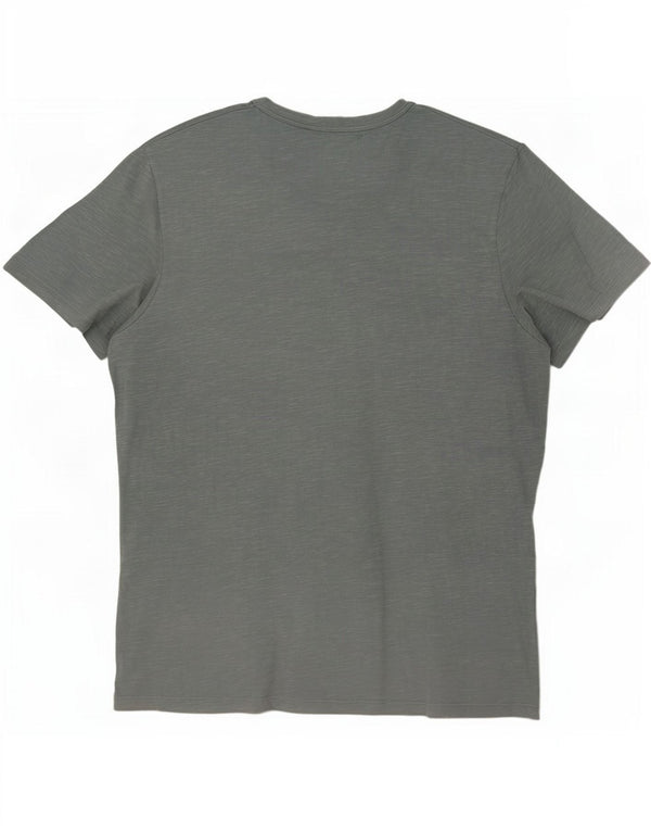 Jack & Jones Herre T-Shirt Top 2XL Blå Flecked Bomuld