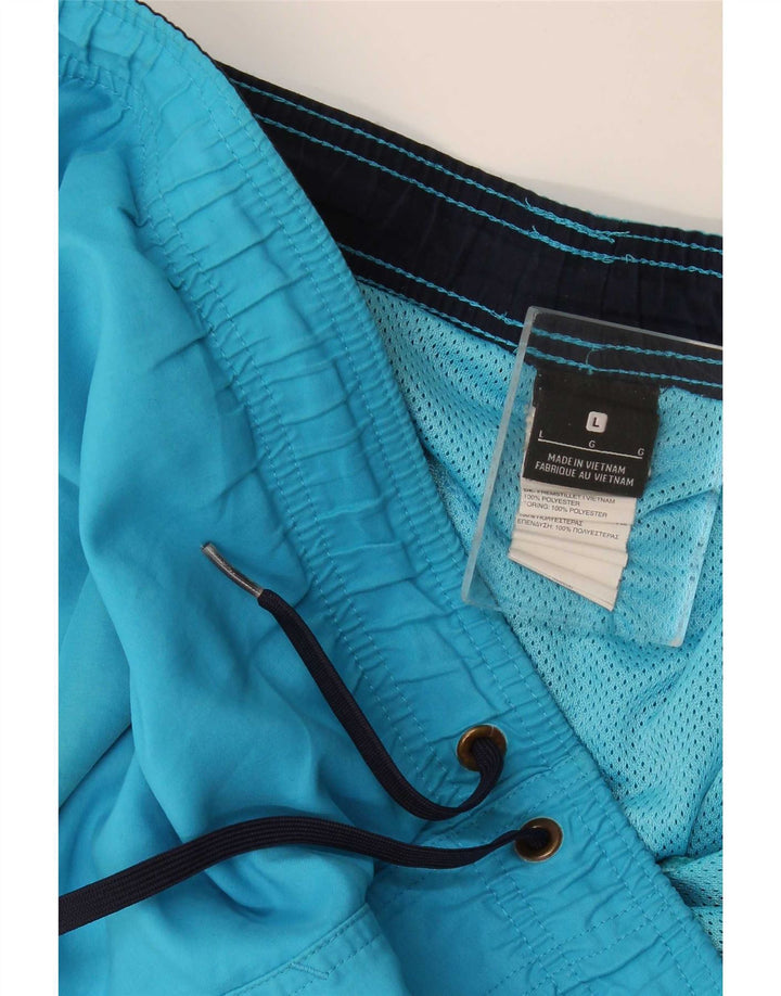 Nike grafiske badeshorts til mænd, store blå polyester