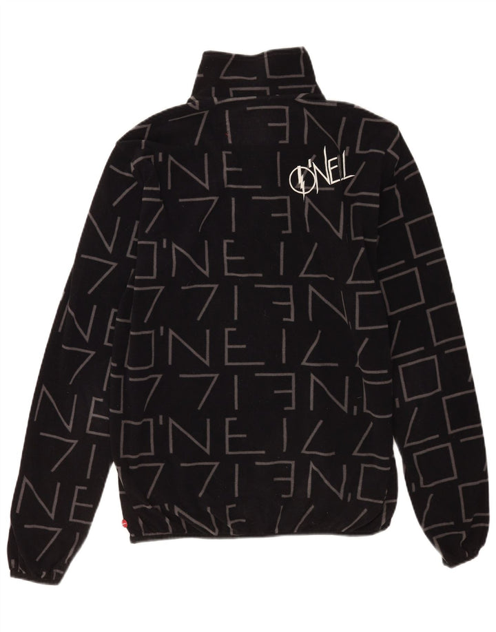 O'Neill Herre grafisk lynlås hals fleece jumper stor sort polyester