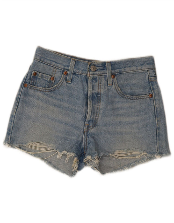 Levi's Womens 501 denimshorts W24 XS Blå