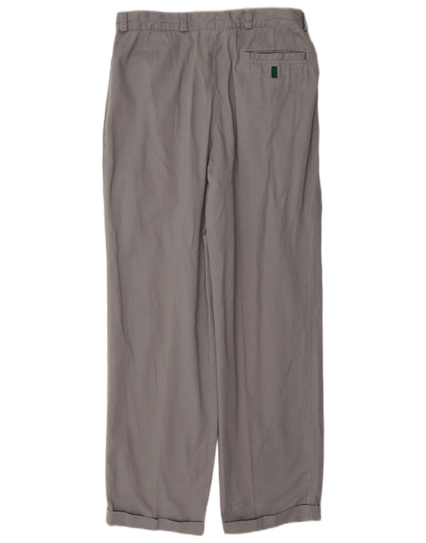 Vintage Herre Pegged Chino Bukser IT 46 Small W29 L30 Grå Bomuld