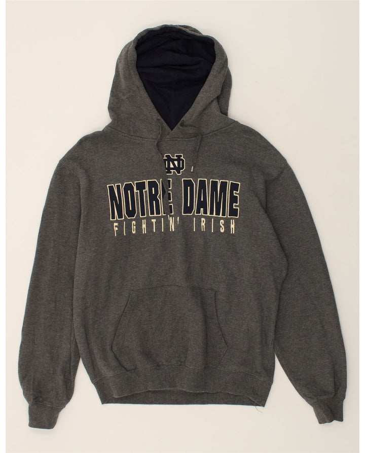 VINTAGE Mens Graphic Hoodie Jumper Large Grey Cotton Vintage Vintage and Second-Hand Vintage from Messina Hembry 