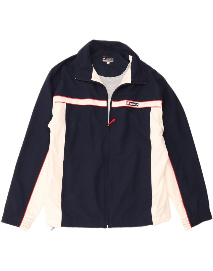 Lotto Træningsdragt til mænd Top jakke Medium Marineblå Colourblock Polyester