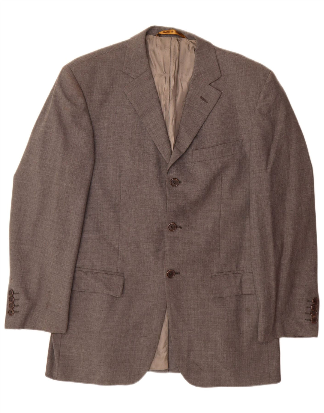 Marks & Spencer Herre 3-knaps blazerjakke UK 38 Medium Grey New Wool