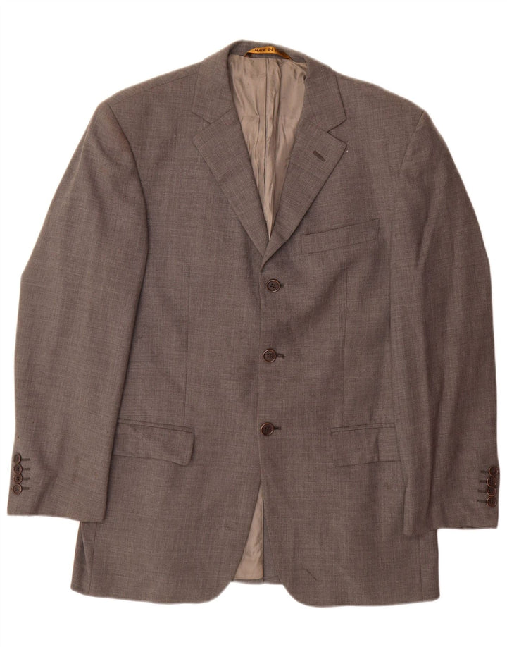 Marks & Spencer Herre 3-knaps blazerjakke UK 38 Medium Grey New Wool