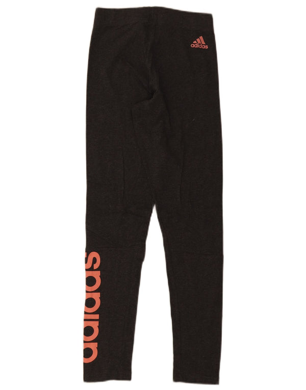 Adidas Grafiske Leggings til kvinder UK 4 XS Grå