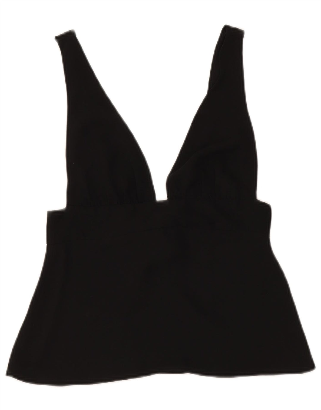 Zara Womens Sleeveless Crop Top UK 8 Small Black