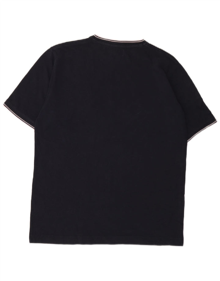 Kappa Herre T-Shirt Top Stor Marineblå Bomuld