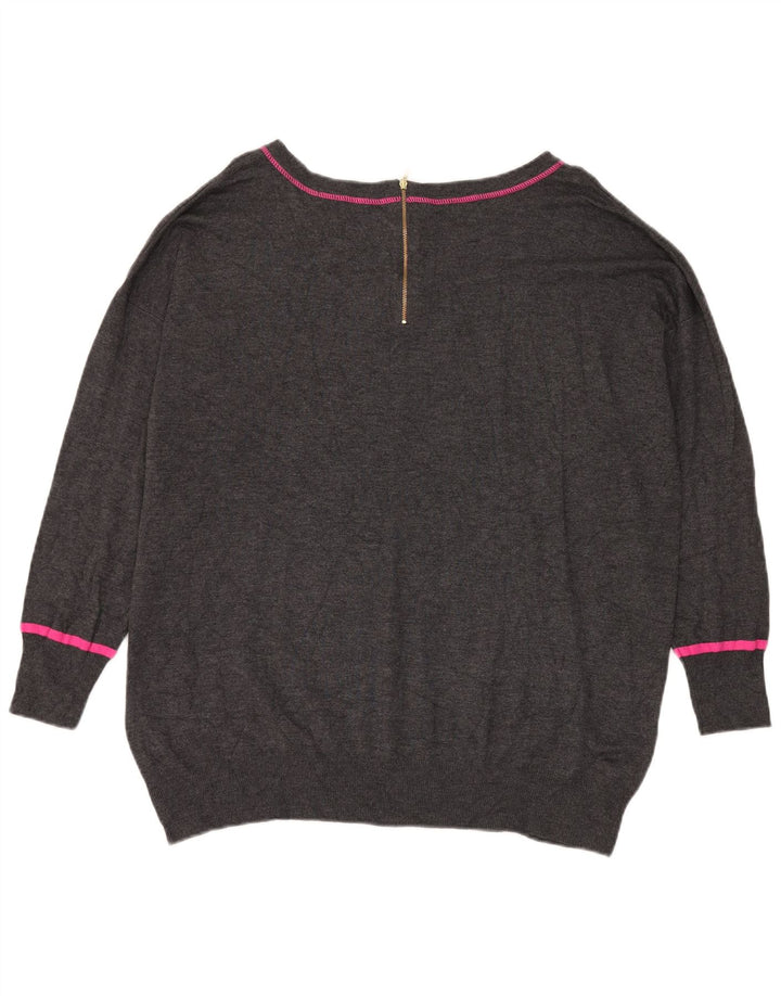 Marks & Spencer Dame Oversized Boat Neck sweater UK 20 2XL Grå