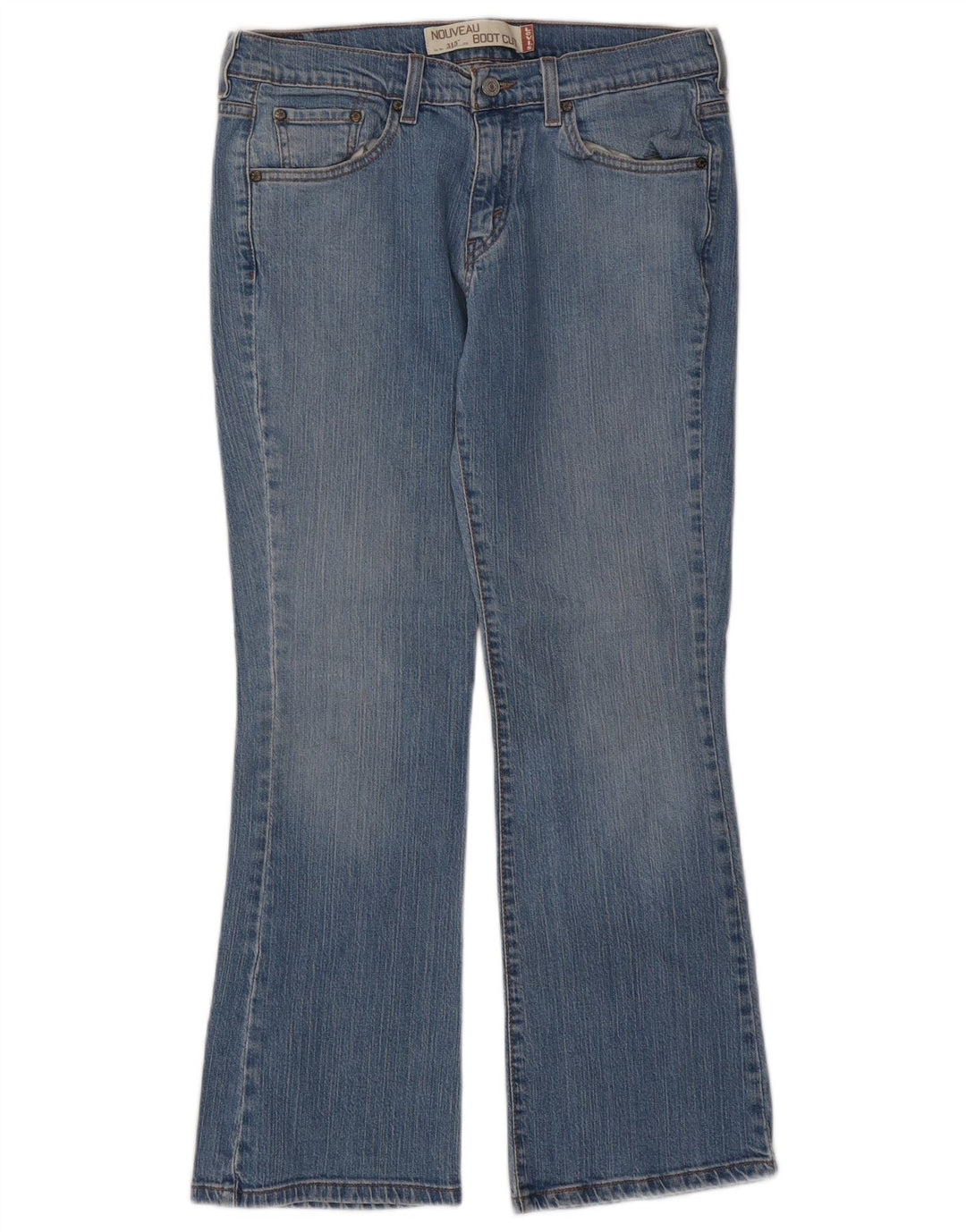LEVI'S Dame 515 Nouveau Bootcut Jeans US 10 Large W32 L29 Blå Bomuld