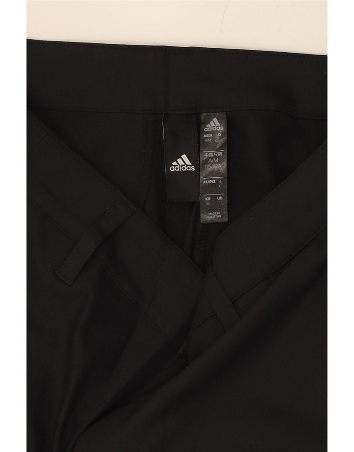 ADIDAS Mens Straight Chino Trousers Medium W34 L29 Black Polyester Vintage Adidas and Second-Hand Adidas from Messina Hembry 