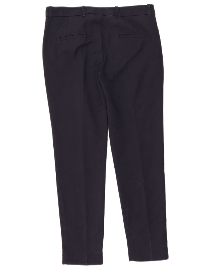 Zara Dame Slim Suit Bukser Large W33 L30 Navy Blue