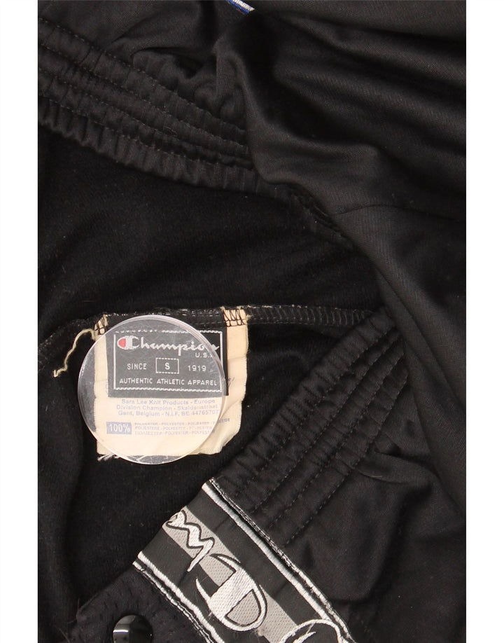 CHAMPION Dame grafisk træningsdragt Bukser UK 10 Small Black Polyester