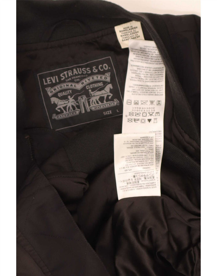 Levi's Bomberjakke til mænd UK 40 Stor sort polyester