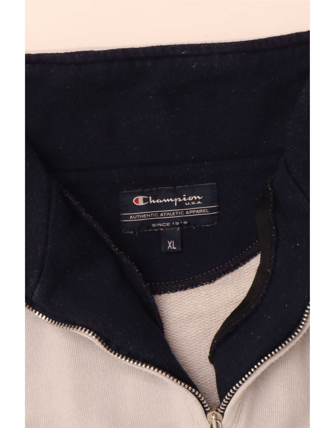 Champion Herre sweatshirt med lynlåshals XL Grå