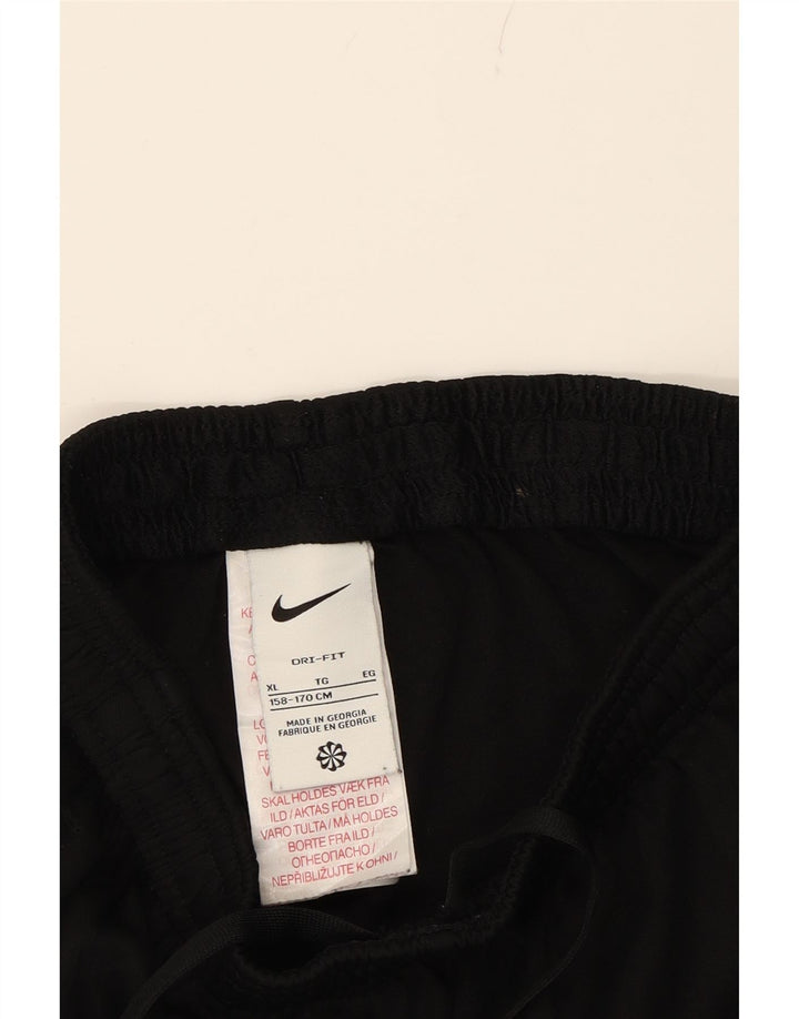 NIKE Boys Dri Fit Tracksuit Trousers 13-14 Years XL Black Polyester Vintage Nike and Second-Hand Nike from Messina Hembry 