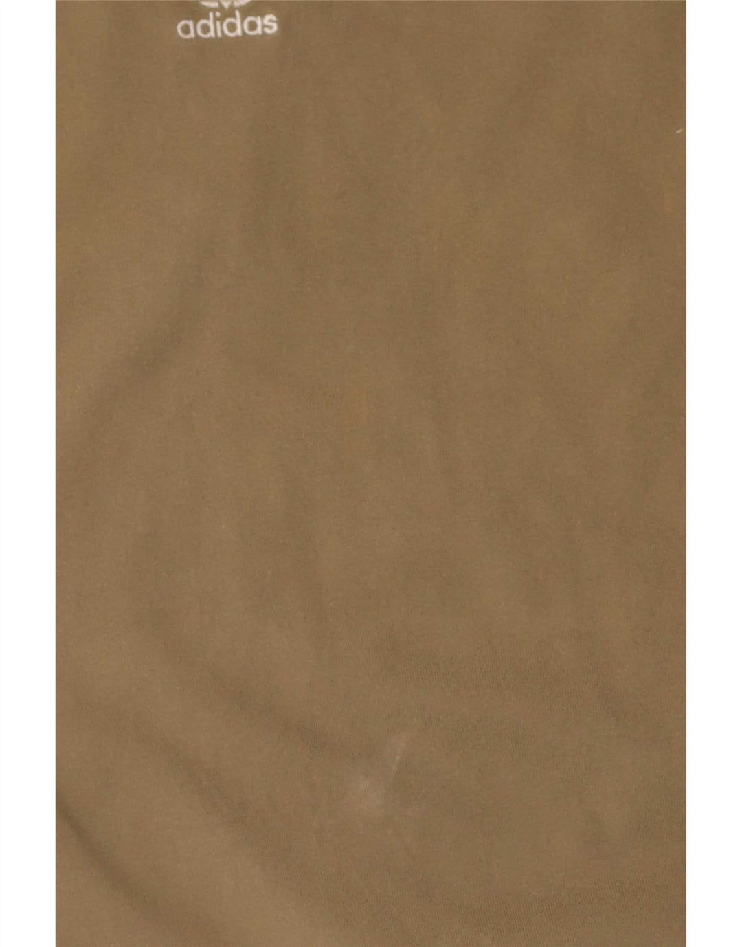 Adidas Dame T-Shirt Top UK 14 Medium Khaki Bomuld