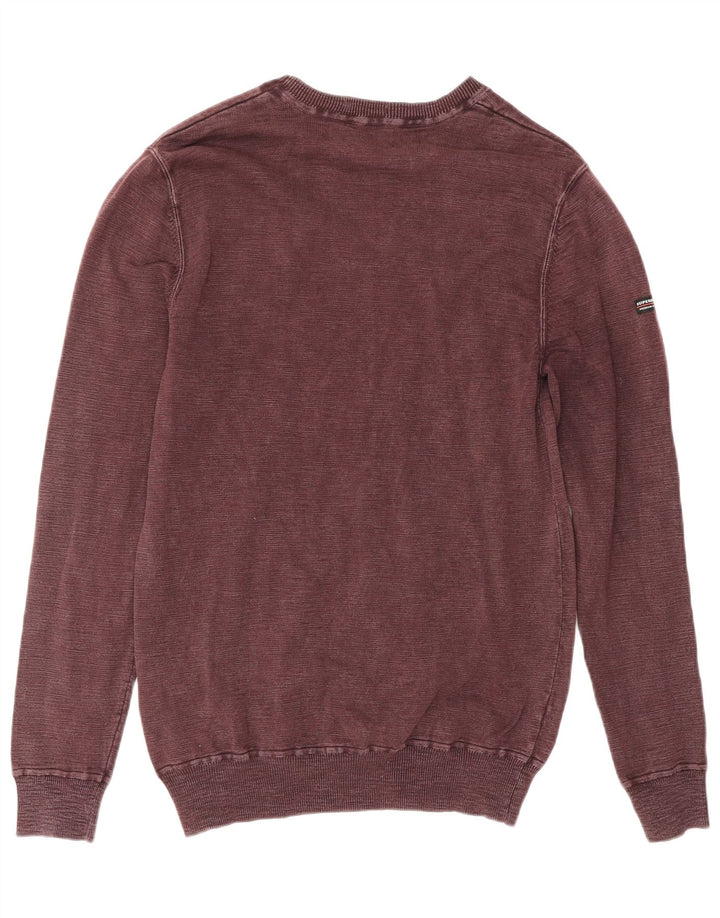 Superdry Sweatshirt til mænd Medium Bourgogne bomuld