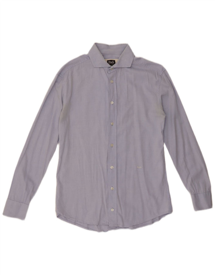 DOLCE & GABBANA Herreskjorte Medium Blue Bomuld