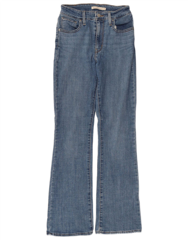 LEVI'S Dame 725 High Rise Bootcut Jeans W26 L30 Blå Bomuld