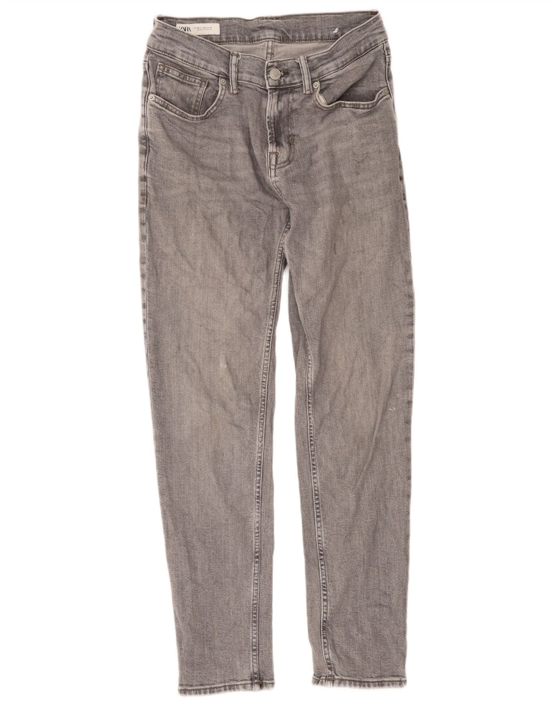 Zara Herre Slim Jeans EU 38 Small W30 L29 Grå Bomuld