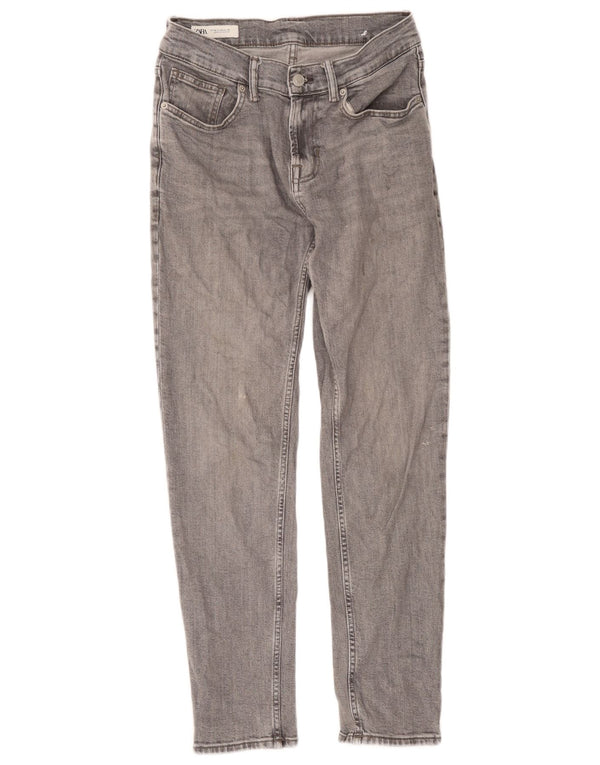 Zara Herre Slim Jeans EU 38 Small W30 L29 Grå Bomuld